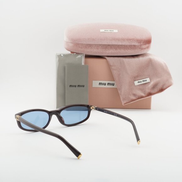 Miu Miu MUA06S 22C60O Rectangle Sunglasses – Moka \\Light Blue main image 2